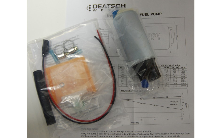 Deatschwerks 320 liter/hour Fuel Pump